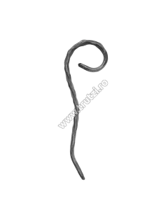 ELEMENT VIRGULA SECT. 12X6MM AMPRENTAT, H 160MM, L 50MM