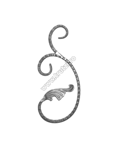 ELEMENT "C" CU FRUNZA SECT 12X5MM AMPRENTAT PE CANT , H :230 MM , L: 95 MM