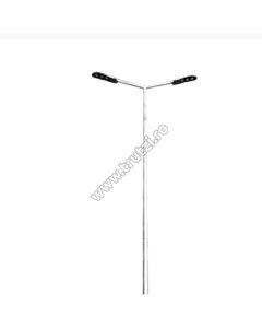 Brat dublu pentru stalp iluminat stradal, L=0,80m, zincat