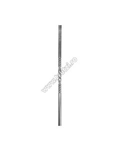 MONTANT DIN TEAVA SECT. FI 28X1.0MM, H 1000MM