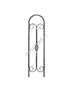 PANOU BALUSTRADA SECT.12X12MM RASUCIT, CANELAT, H 900MM, L 250MM