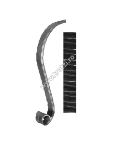 TERMINATIE MANA CURENTA SECT. 40X8MM AMPRENTAT TRANSVERSAL, H 500MM, L 200MM