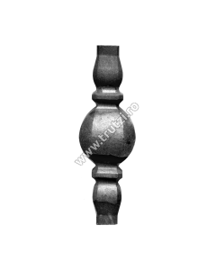 ELEMENT DE MIJLOC FORJAT DIN OTEL BAZA 24X24MM, H 200MM, L 62MM