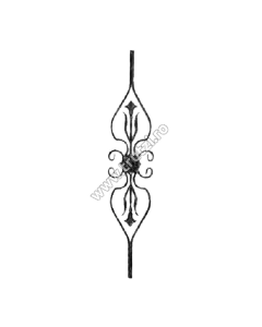 PANOU BALUSTRADA SECT. 12X6MM, H 900MM, L 160MM