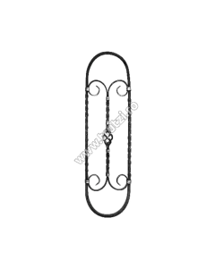 PANOU BALUSTRADA SECT.12X12MM RASUCIT, CANELAT, H 800MM, L 250MM