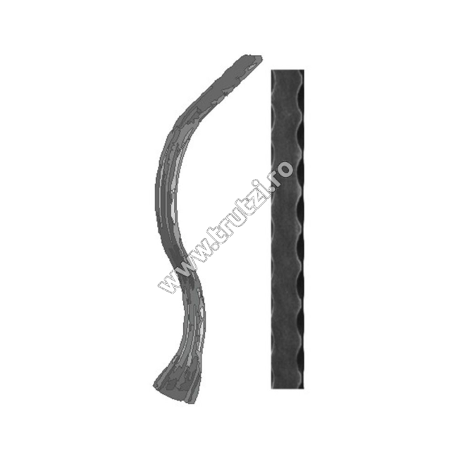 TERMINATIE MANA CURENTA SECT. 40X5MM AMPRENTAT MARGINI, H 400MM, L 300MM