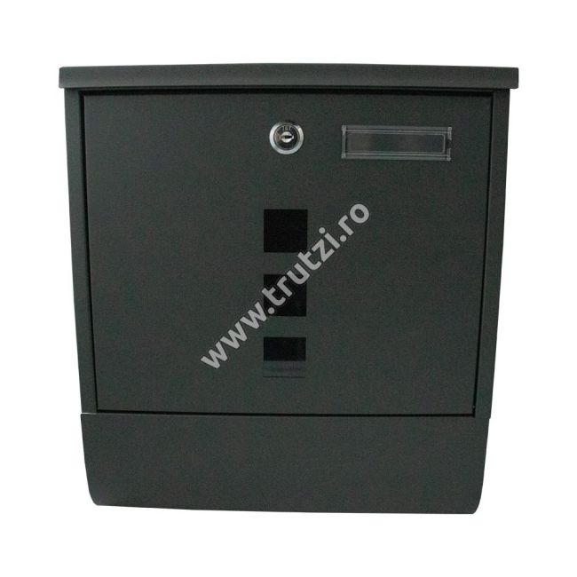 CUTIE POSTALA NEAGRA H 340MM, L 307MM, ADANCIME 100MM