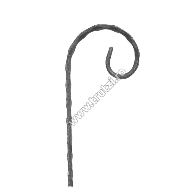 ELEMENT VIRGULA SECT. 12X5MM AMPRENTAT, H 150MM, L 80MM