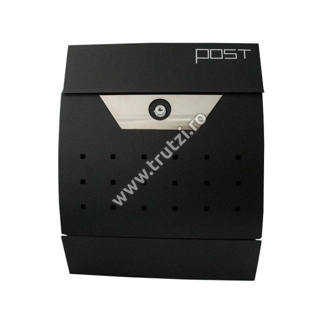 CUTIE POSTALA NEAGRA H 445MM, L 350MM, ADANCIME 95MM