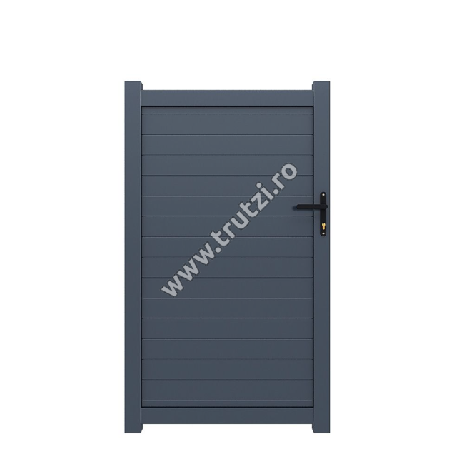 POARTA ALUMINIU MODEL FORZA 910X2000MM, GRI RAL 7016