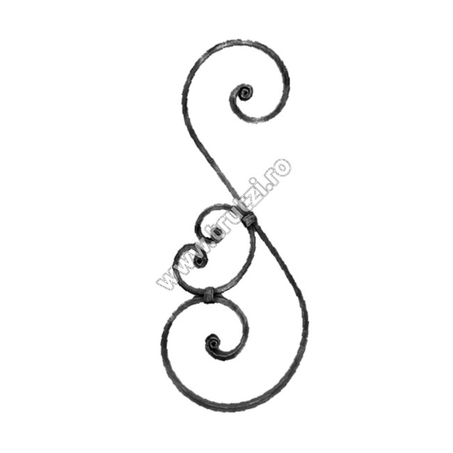 PRIM MONTANT SECT. 25X8MM, H 650MM, L 270MM