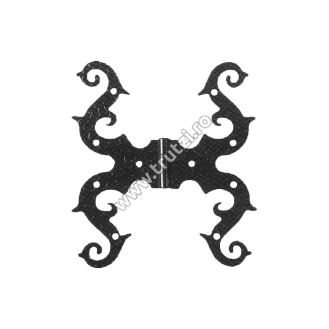 BALAMA ORNAMENTALA DIN TABLA AMBUTISATA H 160MM, L 185MM, GR. 3MM