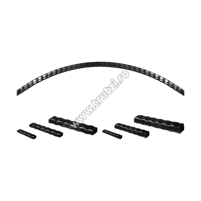 ARCADA "SEMICERC" SECT 40X40X2MM, H: 230MM, L: 2000MM