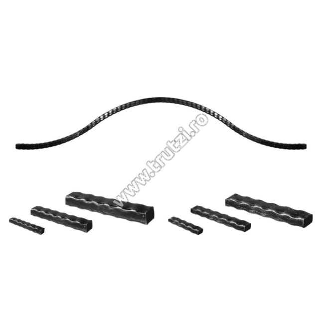 ARCADA "OMEGA" POARTA MARE SECT. 40X40X3MM, H 250-300MM; L 4000 MM