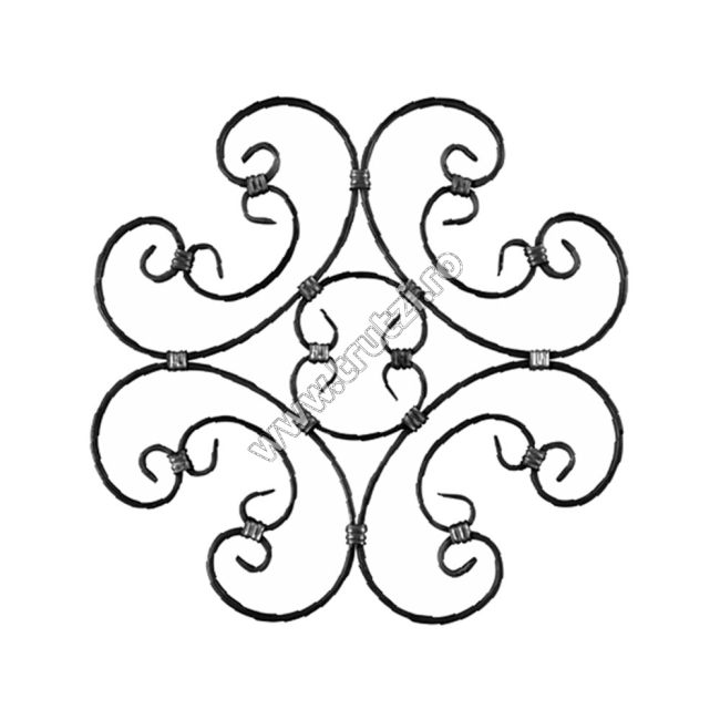 ROZETA SECT. 12X5MM AMPRENTAT, H 470MM, L 470MM