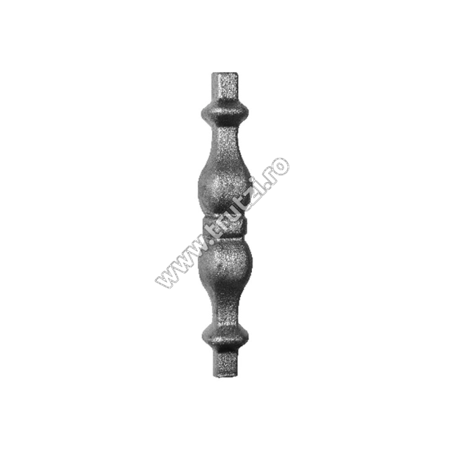 ELEMENT DE MIJLOC FORJAT DIN OTEL BAZA 14X14MM, H 140MM, L 28MM