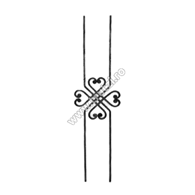 PANOU BALUSTRADA SECT. 16X6MM, H 900MM, L 250MM