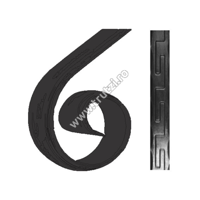 TERMINATIE MANA CURENTA SECT. 40X5MM AMPRENTAT GRECESC, FI 150MM, L 250MM