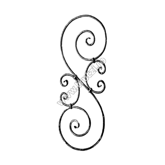 PANOU BALUSTRADA SECT. FI 12MM AMPRENTAT, H 900MM, L 300MM