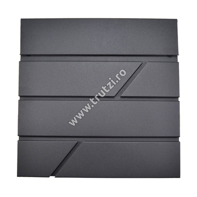 CUTIE POSTALA NEAGRA H 370MM, L 370MM, ADANCIME 100MM