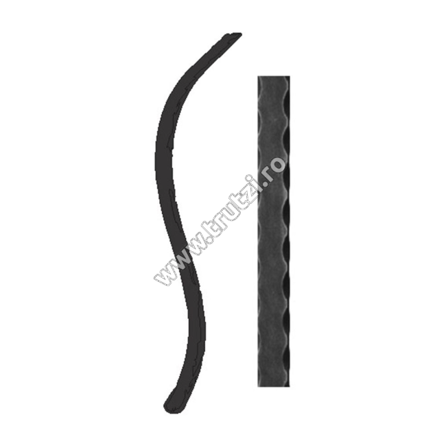 TERMINATIE MANA CURENTA SECT. 40X5MM AMPRENTAT MARGINI, H 700MM, L 200MM