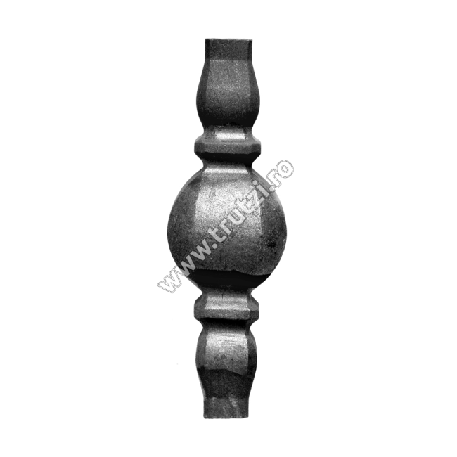 ELEMENT DE MIJLOC FORJAT DIN OTEL BAZA 24X24MM, H 200MM, L 62MM