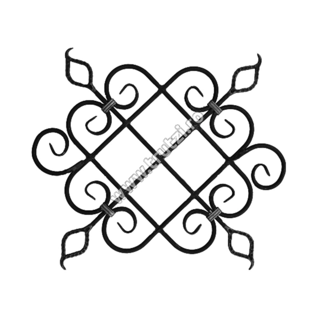 PANOU FORJAT FI 12MM, H 590MM, L 690MM