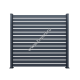 PANOU GARD ALUMINIU MODEL ZEBRA, L2000XH2000MM, GRI RAL 7016, DISTANTIER 30CM